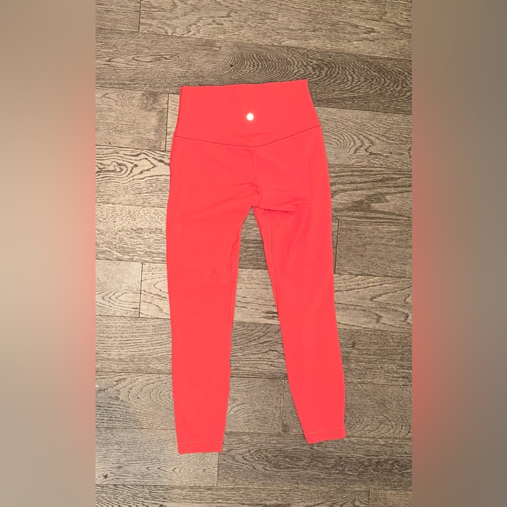 Lululemon Align High-Rise Pant 25" Glaze Pink Leggings Size 6 - Picture 3 of 5